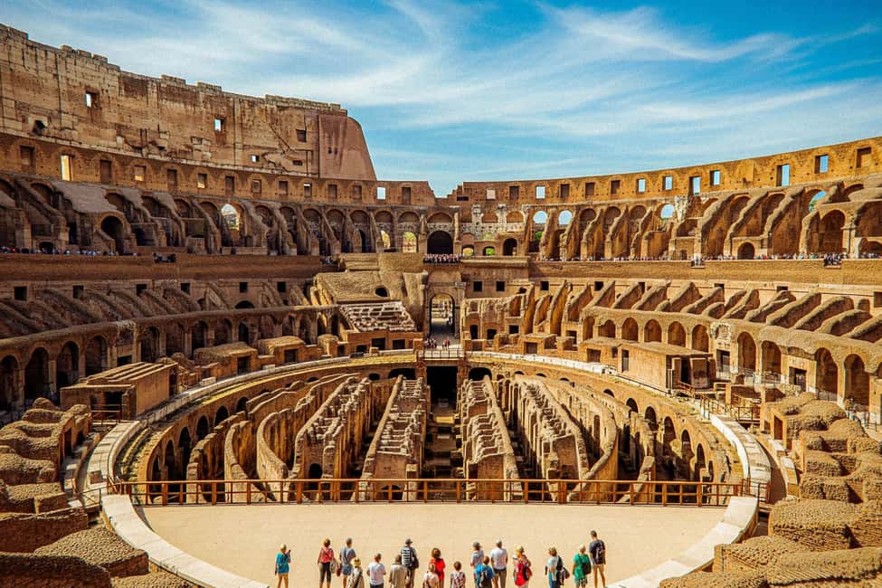 Colosseum, Palatine Hill and Roman Forum Guided Tour - Entering the Colosseum: gladiator stories and the Arena option