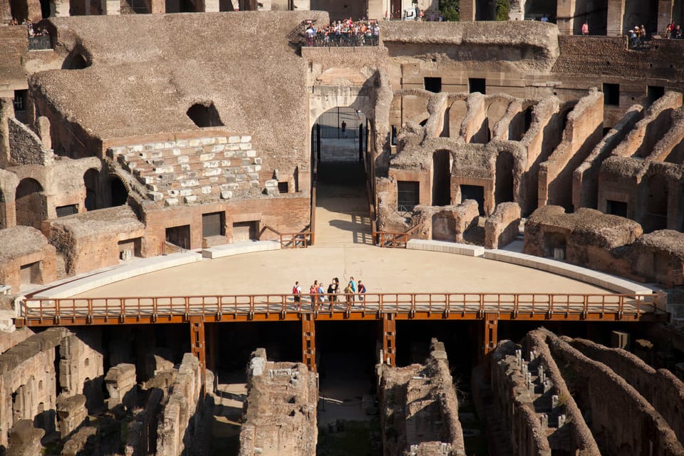 Colosseum with Arena Floor, Palatine Hill & Forum Tour - Climbing to the second tier for real crowd-scale perspective