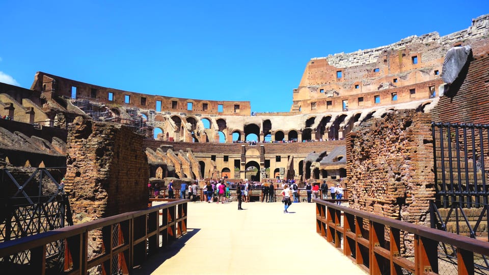 Colosseum with Arena Floor, Palatine Hill & Forum Tour - Palatine Hill: the uphill view over Forum and Circus Maximus