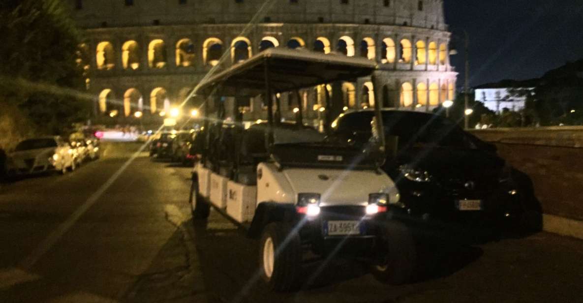Rome: 2-Hour Golf Cart Sightseeing Tour at Night - Key Things To Know Before You Go