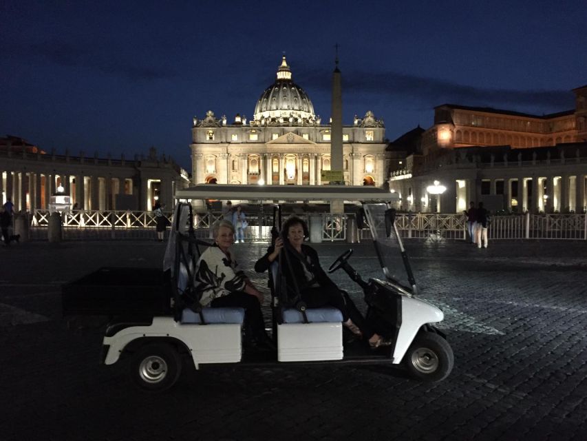 Rome: 2-Hour Golf Cart Sightseeing Tour at Night - The Colosseum at Night: The Best Kind of Photo Stop