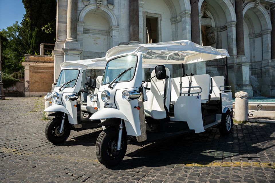 Rome: 2-Hour Vip Tuk-tuk tour with Hotel Pickup and Prosecco - Key takeaways before you roll out