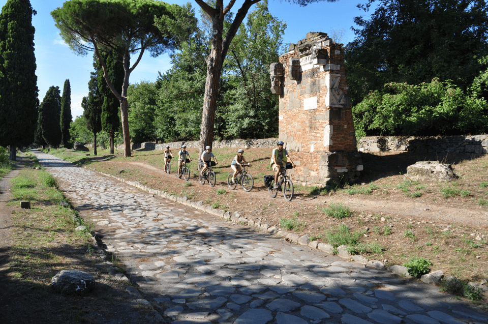 Rome: Appian Way, Catacombs, & Roman Aqueducts E-bike Tour - Caffarella Valley and Baths of Caracalla: ending with open air