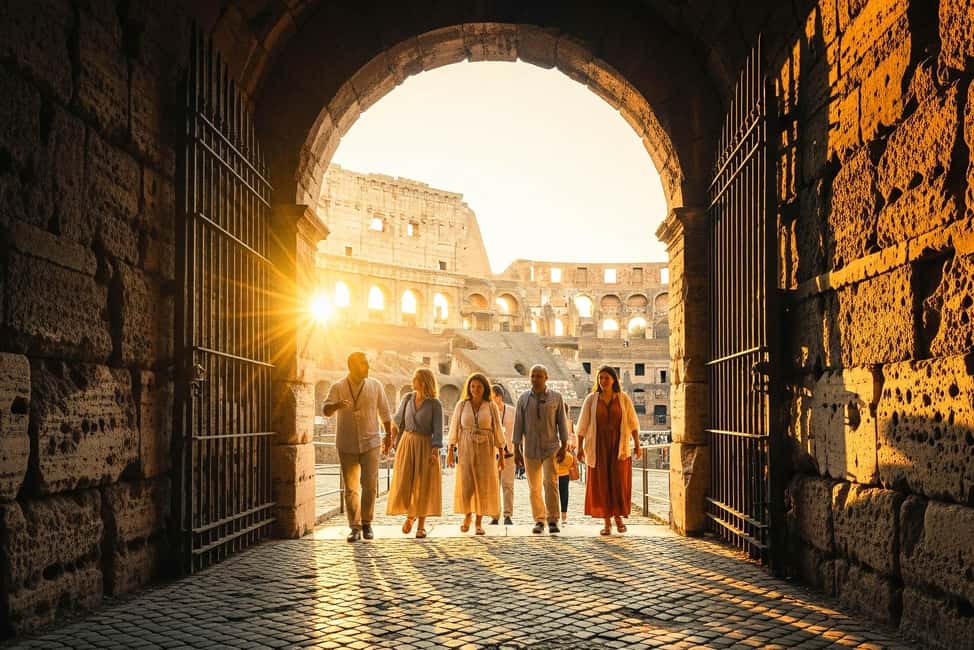 Rome: Colosseum Arena Twilight Tour & Imperial Forum Visit - Twilight timing in the Colosseum: why the light and quiet matter