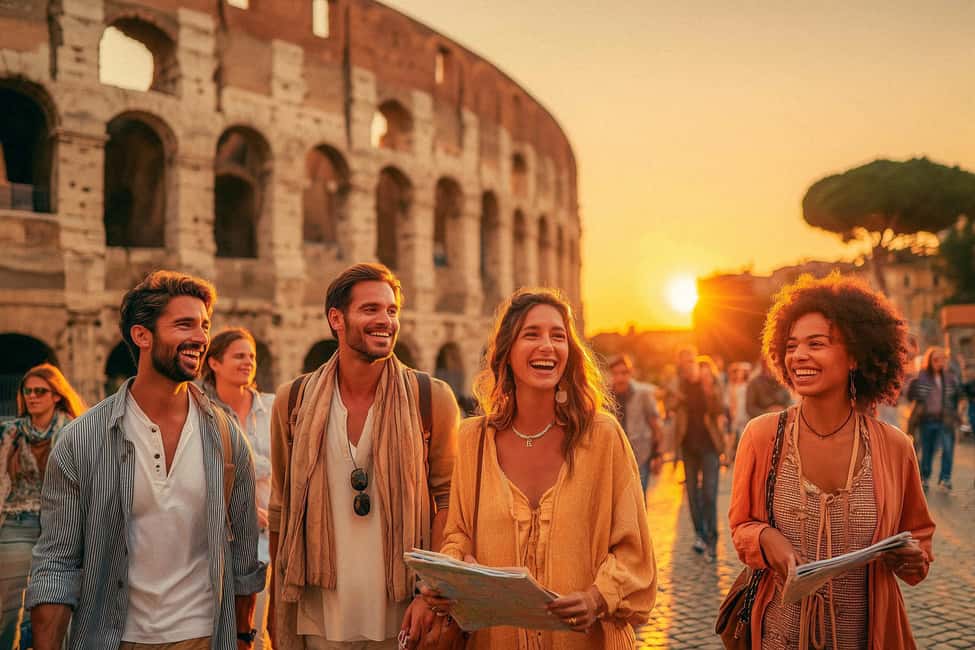 Rome: Colosseum Arena Twilight Tour & Imperial Forum Visit - The Imperial Forum connection: walking Via dei Fori Imperiali from the outside