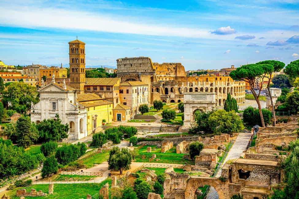Rome: Colosseum Entry, Palatine Hill, Forum, with Audioguide - Palatine Hill: ruins with sky-level views