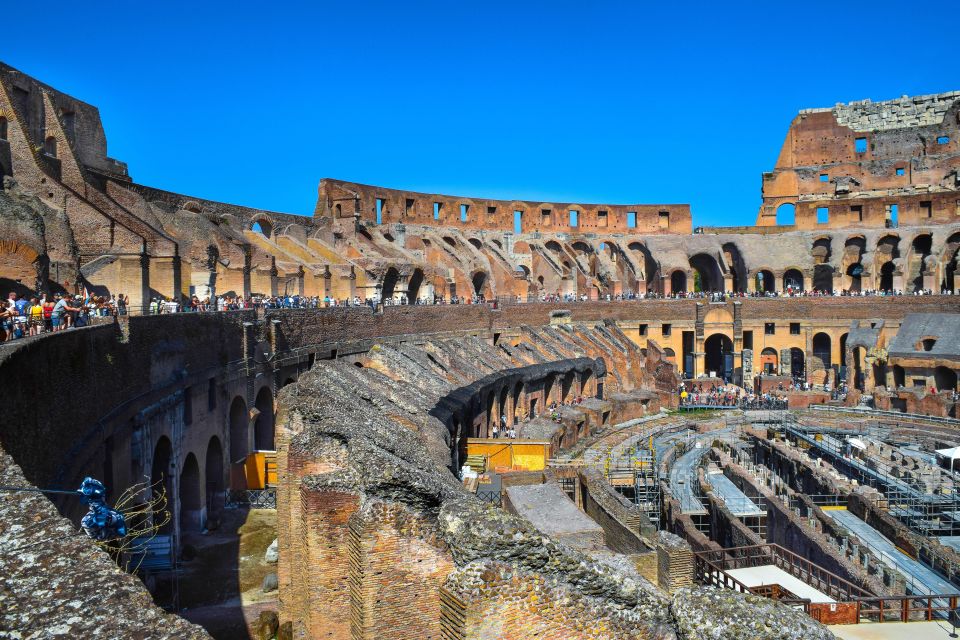 Rome: Colosseum, Roman Forum, and Palatine Hill Ancient Tour - Entering the Colosseum: what to expect when you go beyond the floor