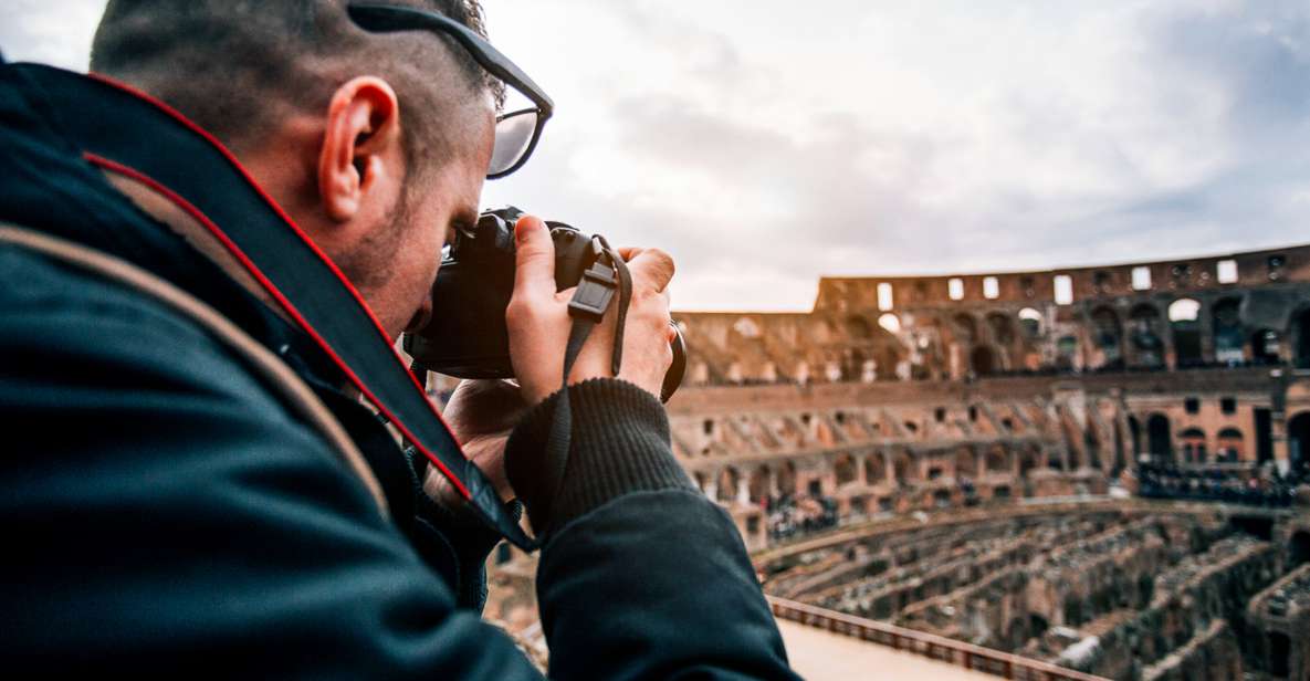 Rome: Colosseum, Roman Forum, and Palatine Hill Guided Tour - Colosseum overview: gladiators, crowds, and the elliptical walk