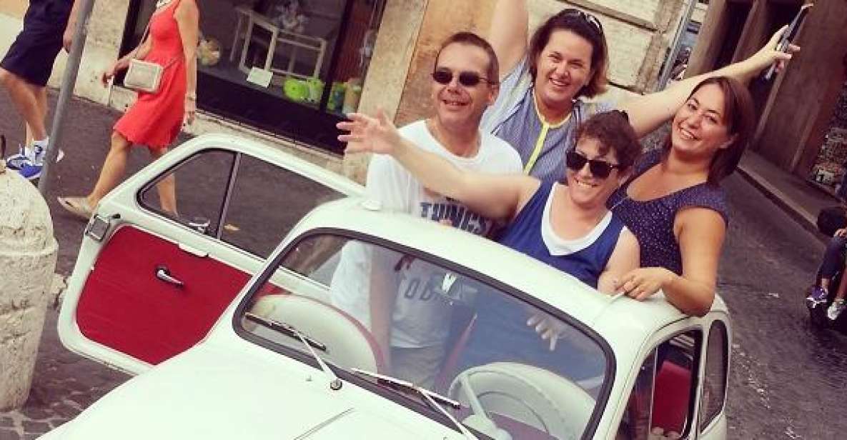 Rome Driving Tour By Vintage Fiat 500 - Driving in Rome traffic at a controlled pace