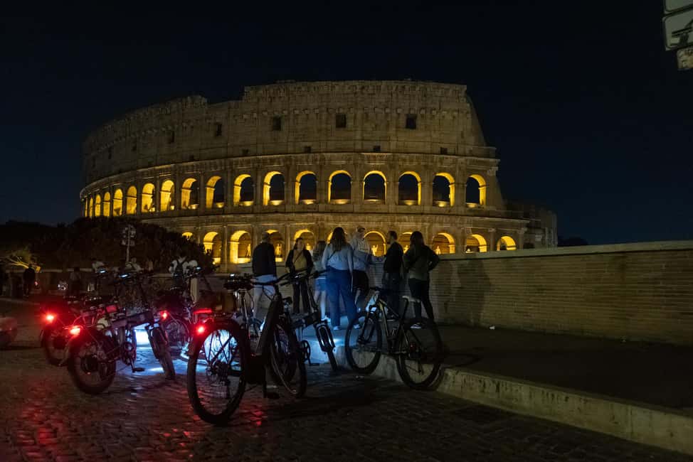 Rome: E-Bike Night Tour with Food and Wine Tasting - Key highlights you should plan around