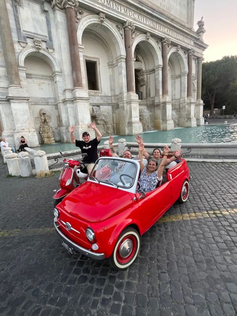 Rome: Evening Fiat 500 and Vespa Prosecco Tour - Aventine Hill Keyhole: A Strollless Moment With Big View Rewards