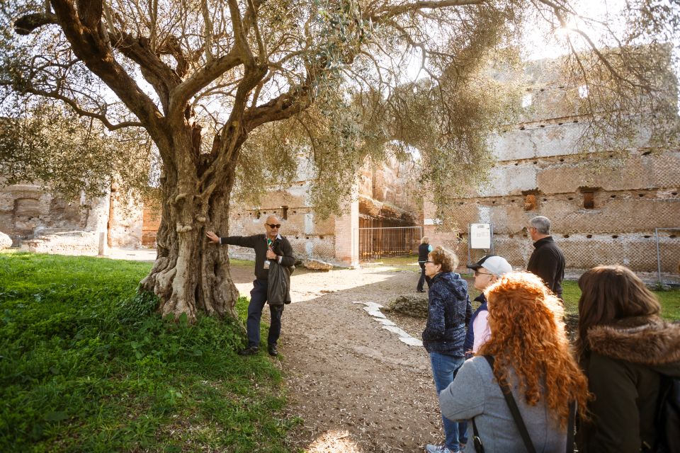 Rome: Hadrian's Villa and Villa d'Este Half-Day Tour - Following Via Tiburtina: views, Bagni di Tivoli, and travertine in the real world