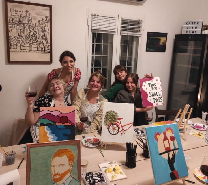 Rome: Small-Group Art Class with Wine - The mini lesson that helps beginners (even shy ones)