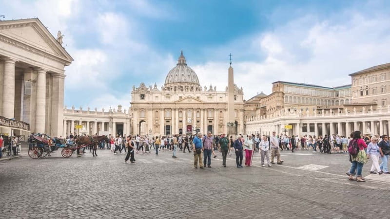 Rome: Vatican Museum Tour and Colosseum Experience - St. Peter’s Basilica fast entry, crypts, and the square at the end