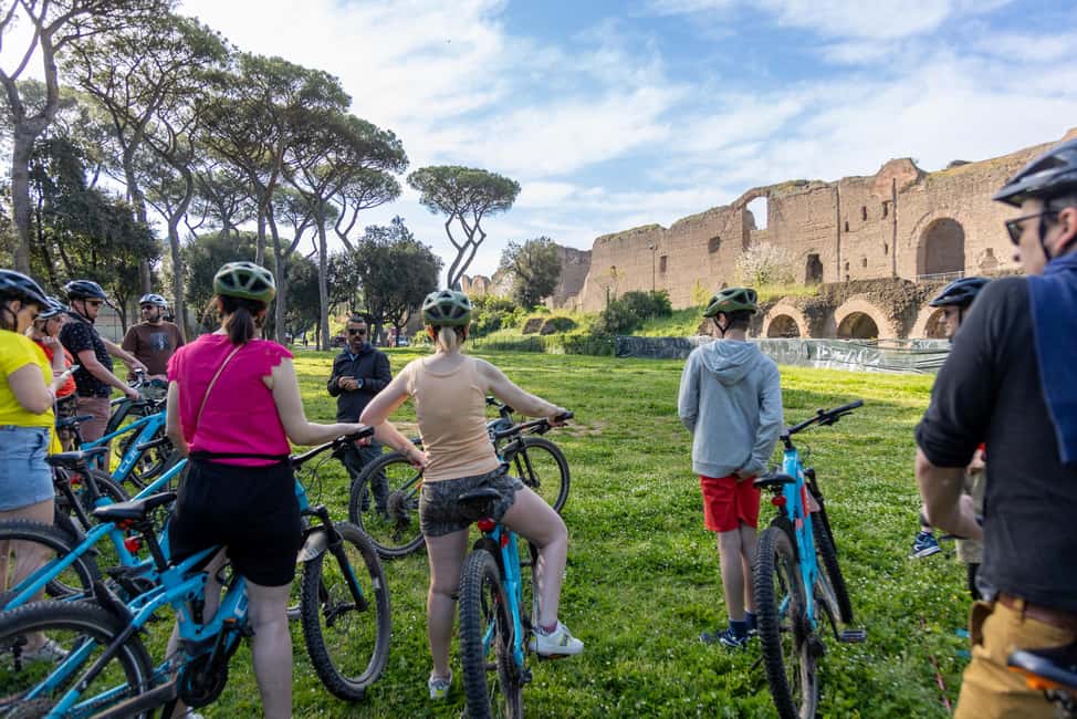 Rome:Appian Way E-bike Tour with Catacombs, Aqueducts & Food - Pedaling the ancient route: Maxentius and Cecilia Metella